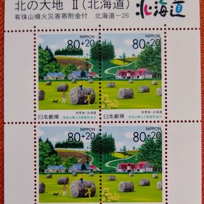 北の大地 Ⅱ 北海道 2000年 80円x10枚 1シート 未使用 記念切手 コレクション