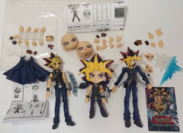 Figma 闇遊戯 キューポッシュ 闇遊戯 ヴァルカン-ログ 武藤遊戯 フィギュア セット