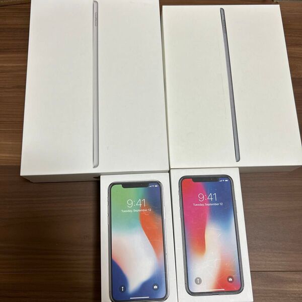 空箱 iPhone10が2箱 iPadが二箱です