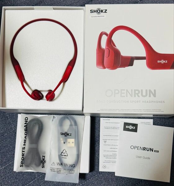 骨伝導イヤホン Shokz OpenRun 急速充電 S803(一部難あり)