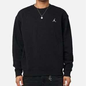 NIKE Jordan Essentials+ フリース クルーネック スウェットシャツ L ブラック