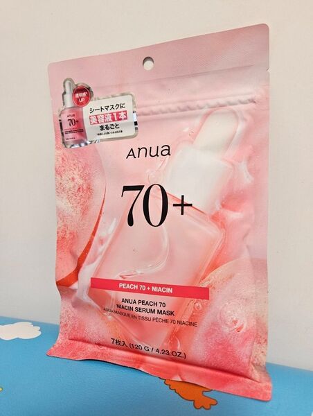 Anua アヌア 桃70 ナイアシンマスク パック 1袋 7枚入 フェイスマスク