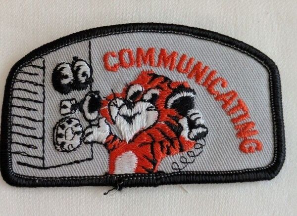 COMMUNICATING BSA タイガー カブ ボーイスカウト パッチ 90s ビンテージ ワッペン アメリカ トラ