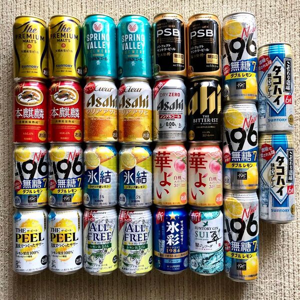 お酒 ビール チューハイ など まとめ売り 29本 ロング缶含
