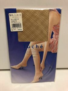  check diamond [b long beige ] Gunze Tuche stockings god rice field .. bread -stroke UNO M-L beautiful legs GUNZEtushe design pattern tights net 