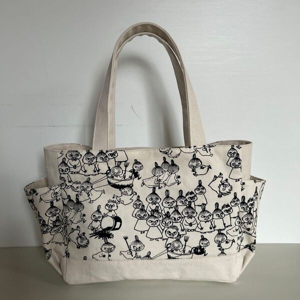 トートバッグ サイドポケット ミー柄 ハンドメイド