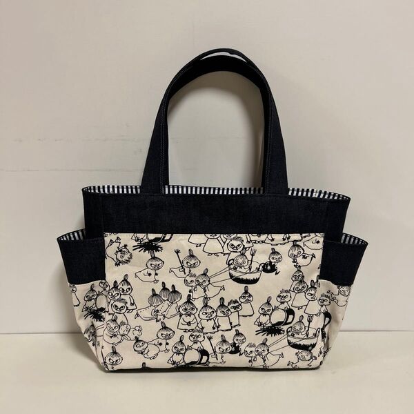 トートバッグ サイドポケット ミー柄 ハンドメイド