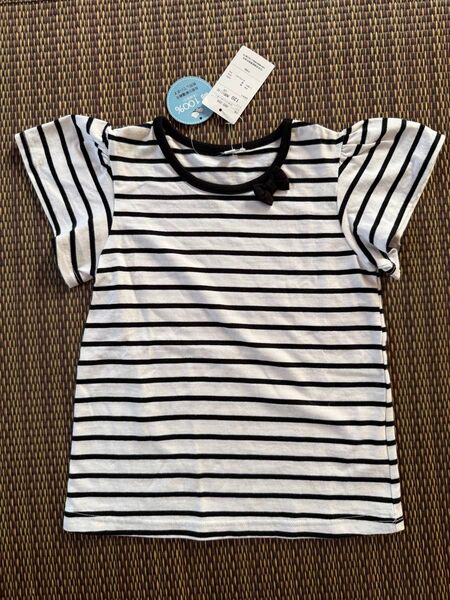 ⑧ Tシャツ ボーダー 半袖Tシャツ 女の子 120 新品 タグ付き こども 子供 キッズ 子供服