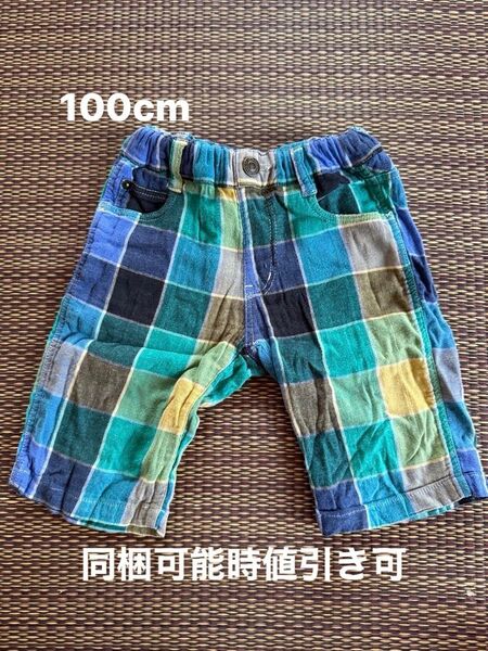 ⑦ ハーフパンツ ショートパンツ パンツ キッズ チェック F.O.KIDS 100 100cm こども 子供服