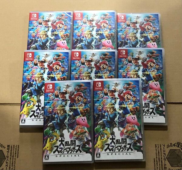 大乱闘スマッシュブラザーズ Nintendo Switch 8本セット 新品未開封 シュリンク付き