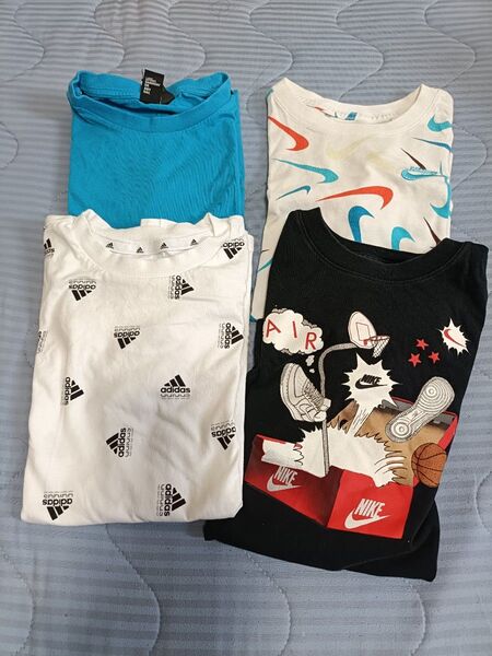 NIKE adidas Tシャツ 4枚 140 - 150cm ジュニア キッズ まとめ売り 子供