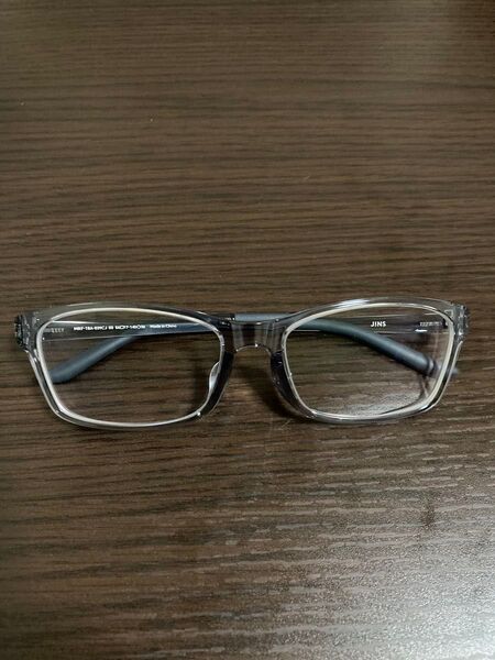 JINS ジンズ メガネ ウェリントン型 クリアフレーム ケース付