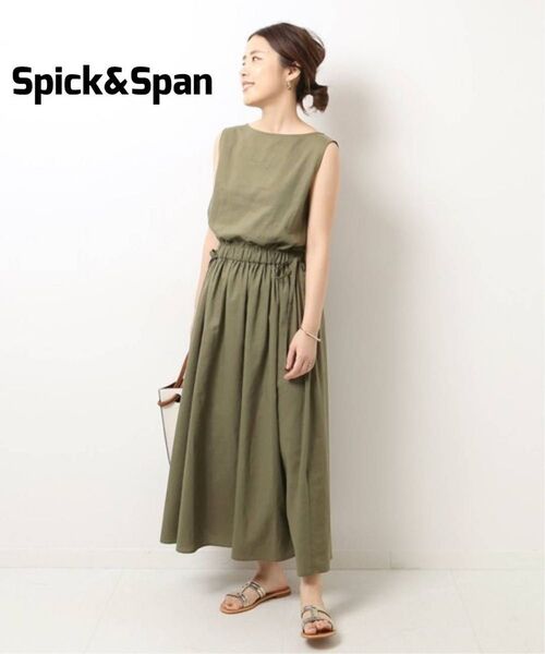 Spick&Span ドロストノースリワンピース スピックアンドスパン