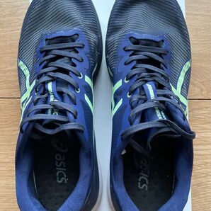 ASICS ランニングシューズ ネイビー/ライム アシックス スニーカー
