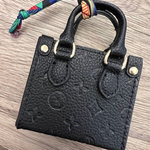 ミニバッグチャーム AirPods入れ イヤホン入れ 小物入れ コインケース キーホルダー キーリング キーケース