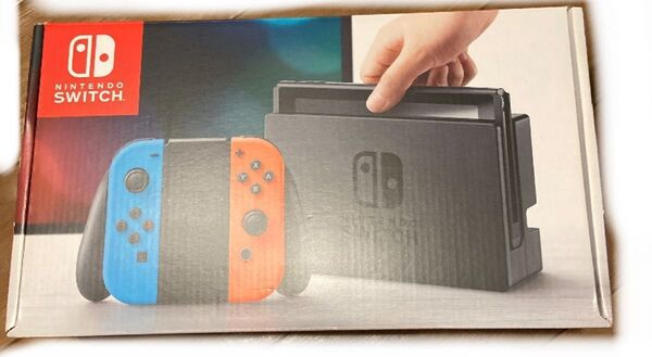 Nintendo Switch 本体 ジョイコン青だけジャンク モニタースタンド?蓋なし ジョイコンストラップなし