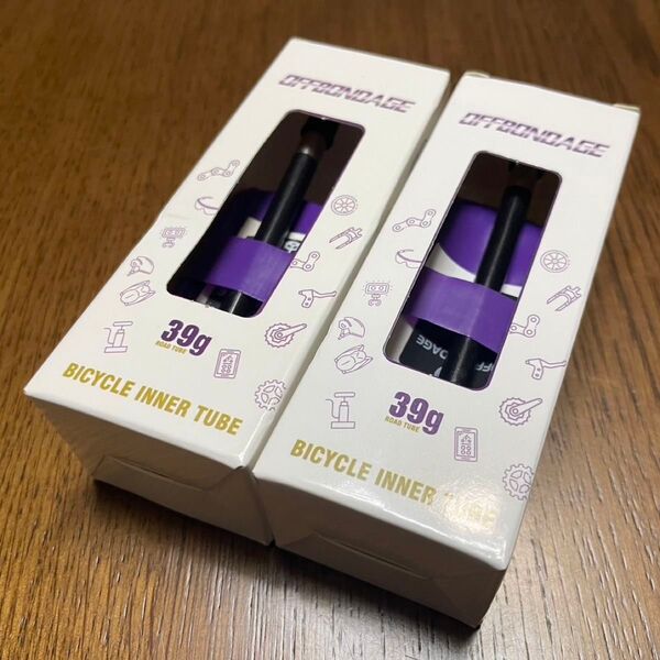 2本セット OFFBONDAGE 高耐久TPUチューブ 700×18-32C 45mmバルブ 39g panaracer exar
