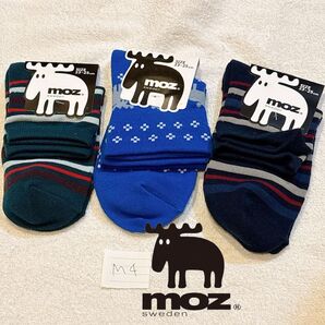 moz モズ レディース ソックス 靴下 セット クルー丈 北欧 おしゃれ タグ付き フリーサイズ 【M4】