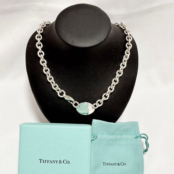 【極美品】 ティファニー リターントゥ オーバルタグ ドーナツ リンク ネックレス A450 TIFFANY Co ペンダント