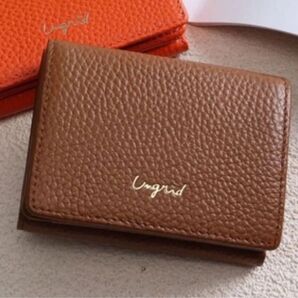 Ungrid アングリッド 牛革 三つ折り財布 ミニ財布 財布