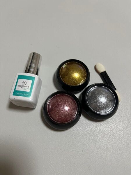 ミラーパウダー3色&ジェルネイル1本セット DECORATIVE NAILS