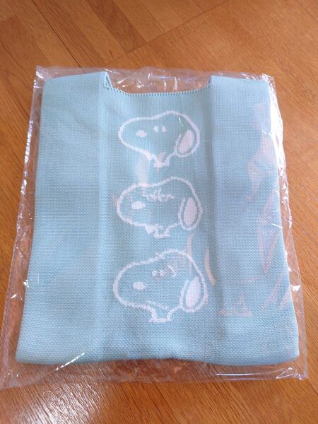 ●SNOOPY●スヌーピー●ウッドストック●ニットマルシェバッグ●トートバッグ●