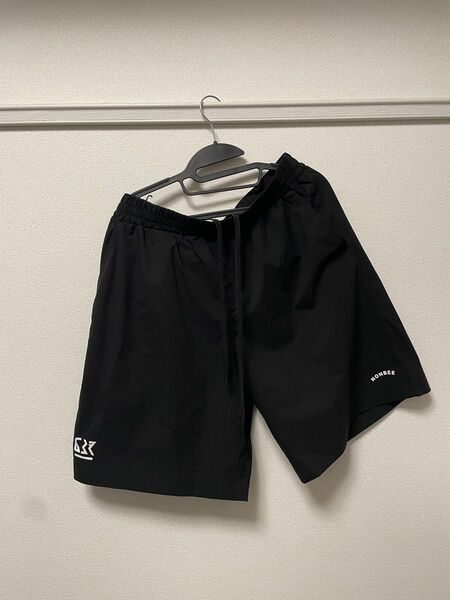 NONBEE SIMPLE & 637″_ LOGO STRETCH SHORTS black XLサイズ
