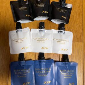 XIV MUNOAGE シャンプー コンディショナー ボディウォッシュ 9個セット