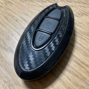 カーメイト 日産 DZ244 キーカバー 日産用A カーボン調ソリッドブラック ハードタイプ