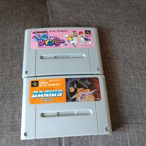 【レアソフト2本セット】ポップンツインビー& ダライアスツイン スーパーファミコン