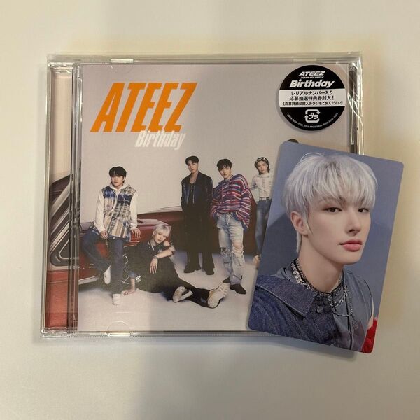 ATEEZ Birthday フラッシュプライス盤 CD & ミンギ トレカ