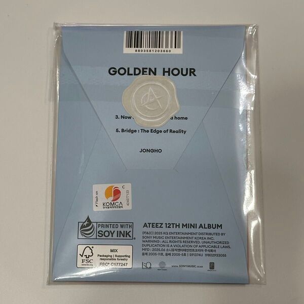 ATEEZ GOLDEN HOUR : Part.3 ジョンホ 新品未開封