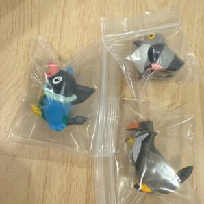 ポケモンキッズ 指人形 ソフビ ペラップ マメパト ムクホーク モンコレ ポケットモンスター