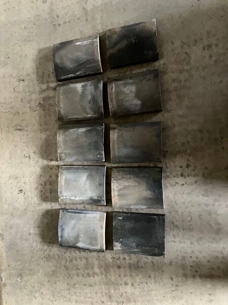 屋根瓦 古瓦 いぶし瓦 平瓦 リノベーション建材 リサイクル建材 10枚セット