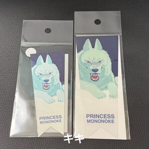 ジブリ 立体造型物展 もののけ姫 ステッカー しおり