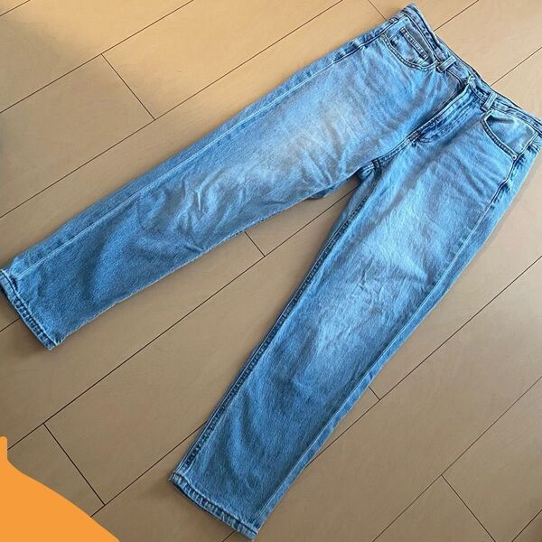 GU ジーンズ デニムパンツ テーパード ボトムス ズボン