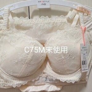 AMOステッチ チャーミングラマー ブラ&ショーツセット C75M AMO STYLE Triumph