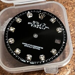 デイトジャスト 文字盤 MIYOTA8215 2813 28.5mm 10ポイント ブラックシルバー datejust