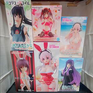 【期間限定】 フィギュア まとめ売り 6体セット すーぱーそに子 井ノ上たきな 長門有希 時崎狂三 フェルン