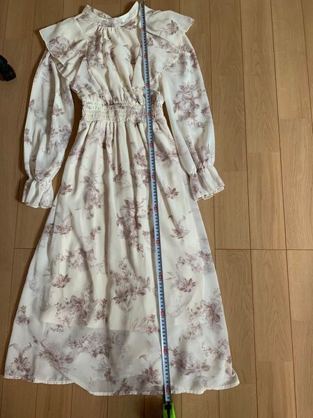 花柄 ロングワンピース