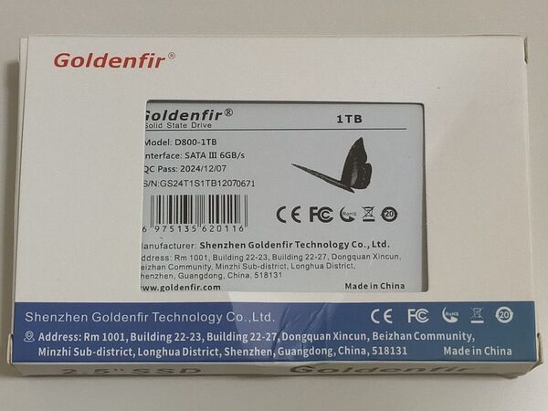 Goldenfir SSD 1TB 2.5インチ SATA