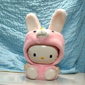 【希少 レトロ】キティちゃんの着ぐるみ変身バンク 貯金箱 おまけ キティちゃん ポンポンマッサージャー