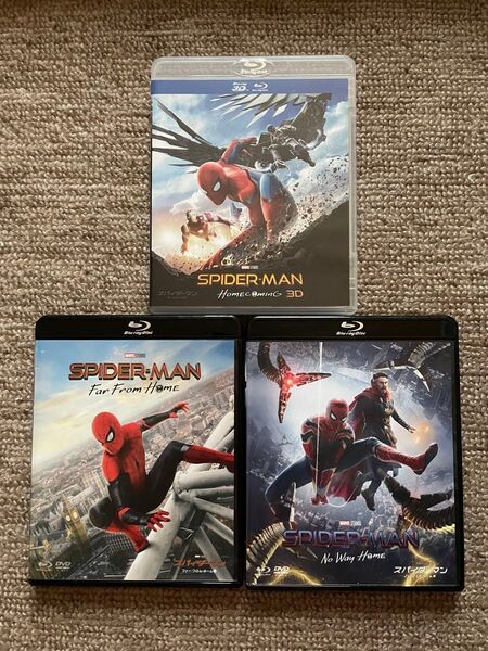 【Blu-ray/DVD】スパイダーマン:ホームカミング/ファーフロムホーム/ノーウェイホーム 3作品セット