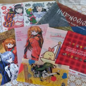 クリアファイル、ポスター 下敷き まとめ売り8セット