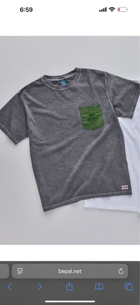 BE-PAL Tシャツ 新品未開封 即日発送 アウトドア Mサイズ キャンプ ポケットTシャツ おまけステッカー付き 廃盤品 登山