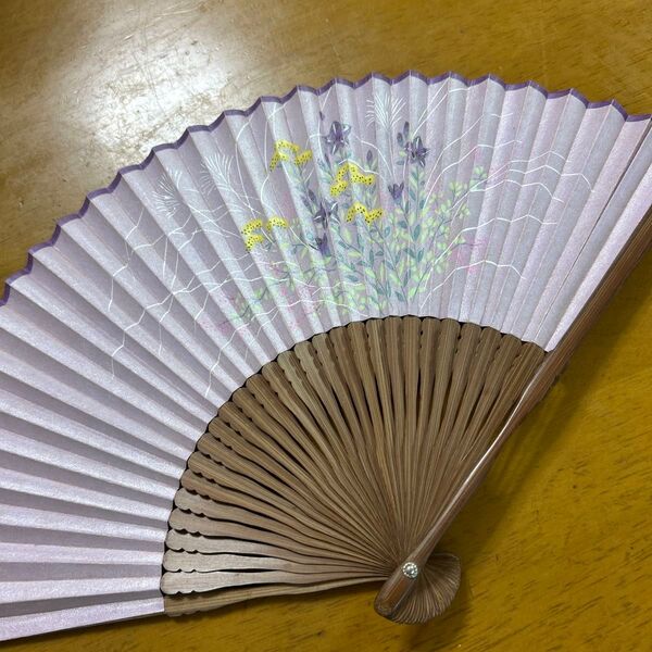 扇子 パープル系 和風小物 京扇子
