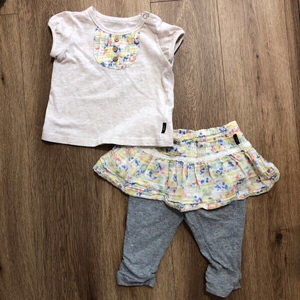 ベルメゾン ☆ GITA Tシャツ&スカッツ 90センチセット