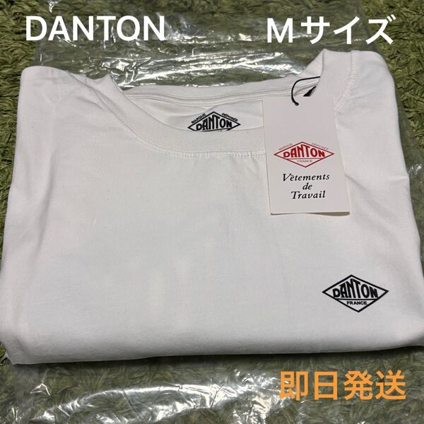 新品未使用 ダントン ロゴ Tシャツ ホワイト M 即日発送