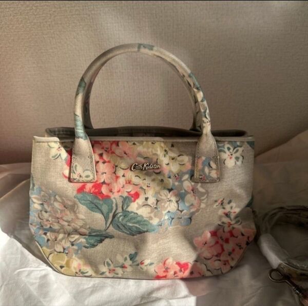キャスキッドソン 花柄 トートバッグ ショルダーバッグ CathKidston 手提げトートバッグ2way