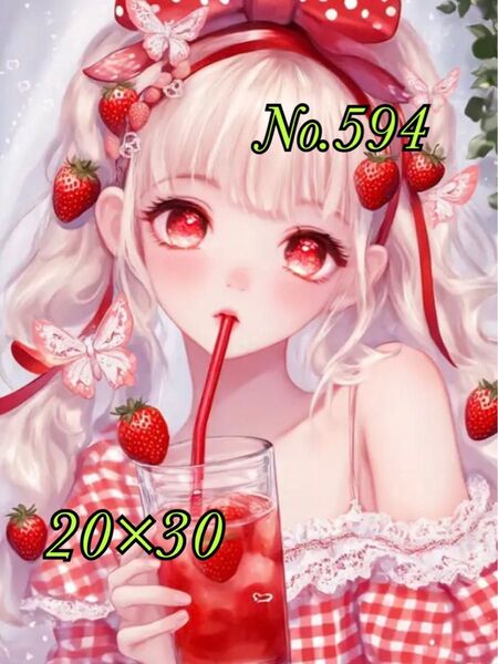 No.594 絵画アート 制作 ビーズ 手芸 ダイヤモンドアート